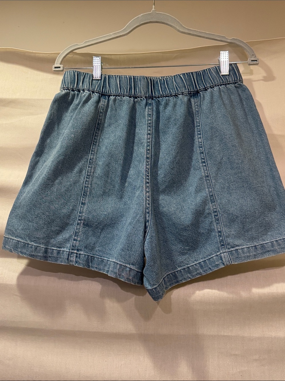 Madewell Light Blue Paperbag Denim Shorts Size S - Picture 4 of 5